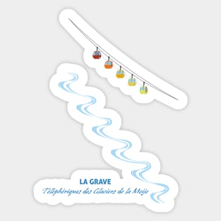 La Grave La Meije Sticker